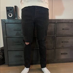 Men's Black Ksubi Distressed Jeans